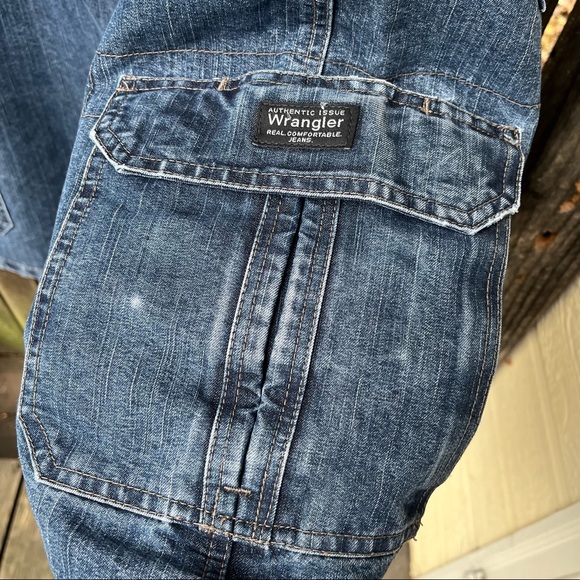 Wrangler Men’s Cargo Denim Jeans Shorts Sz 40 - Picture 6 of 13